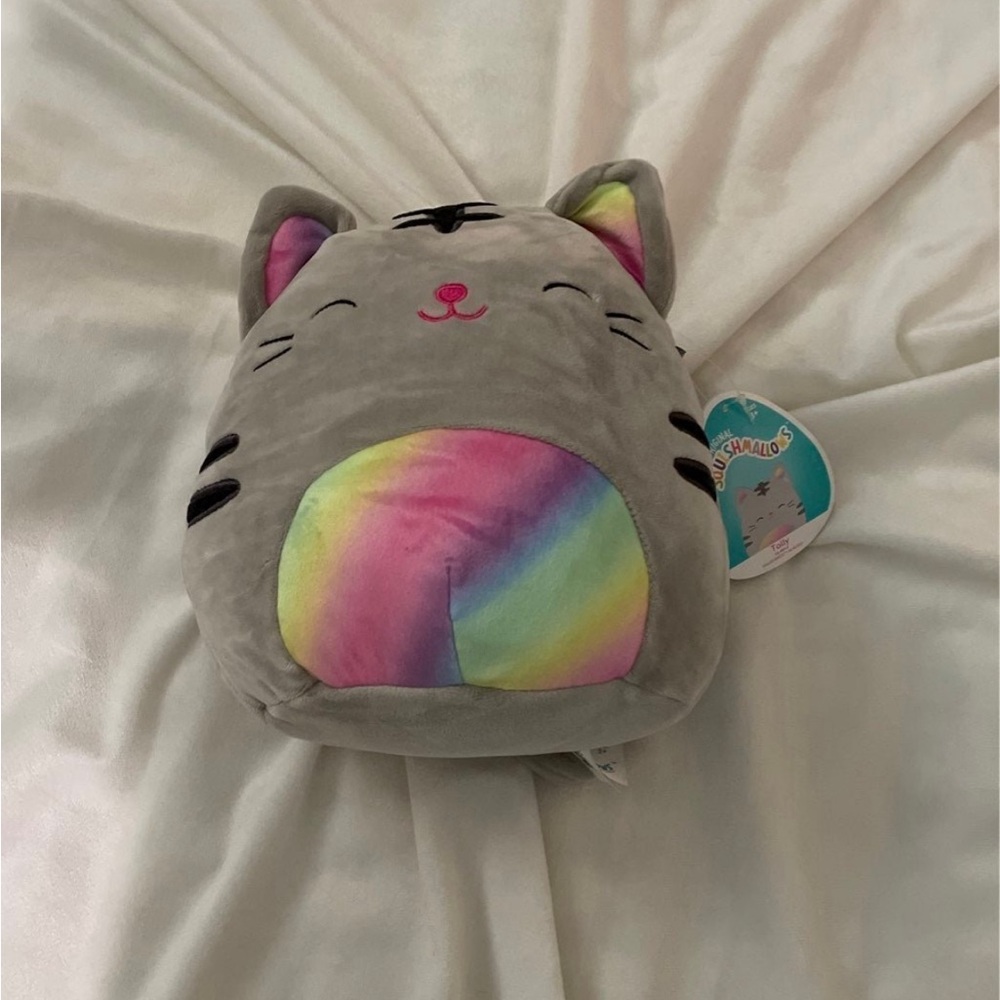 Squishmallow Tally the Rainbow Cat